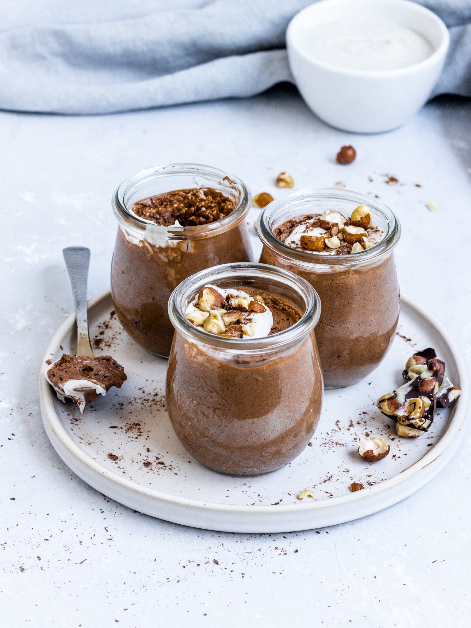 Vegan Chocolate Hazelnut Mousse with Heilala Vanilla