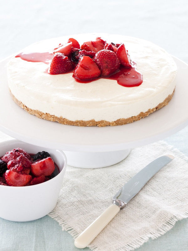 Cheesecake with Poached Berries - Heilala Vanilla US