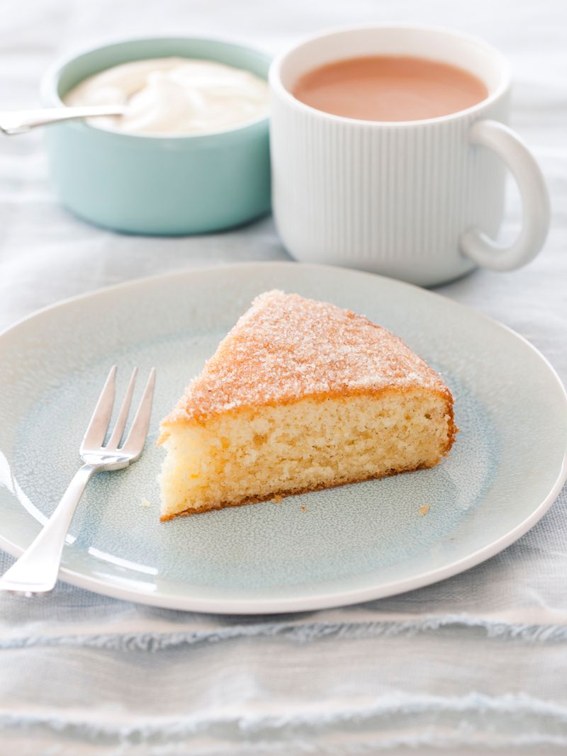 Vanilla Bean Teacake with Vanilla Sugar Topping