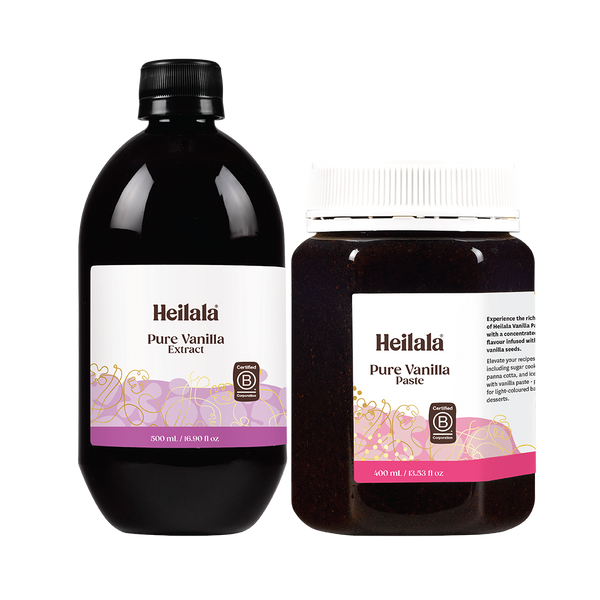 Extract 16.9 fl oz and Paste 13.52 fl oz (bundle) - Heilala Vanilla US