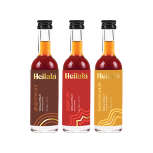 Holiday Flavored Vanilla Extract Trio | Gingerbread, Butterscotch & Apple Pie
