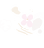 Pink flower and light pink vanilla beans graphic