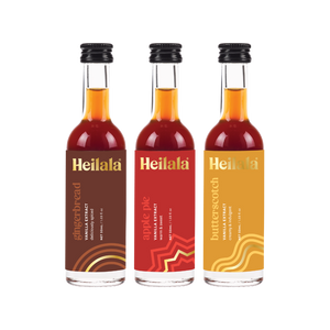 Favorite Dessert Flavors Vanilla Extract Trio | Gingerbread, Butterscotch & Apple Pie